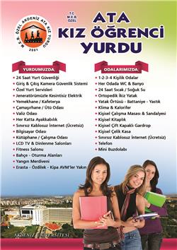 Ata Kız Öğrenci Yurdu - Antalya